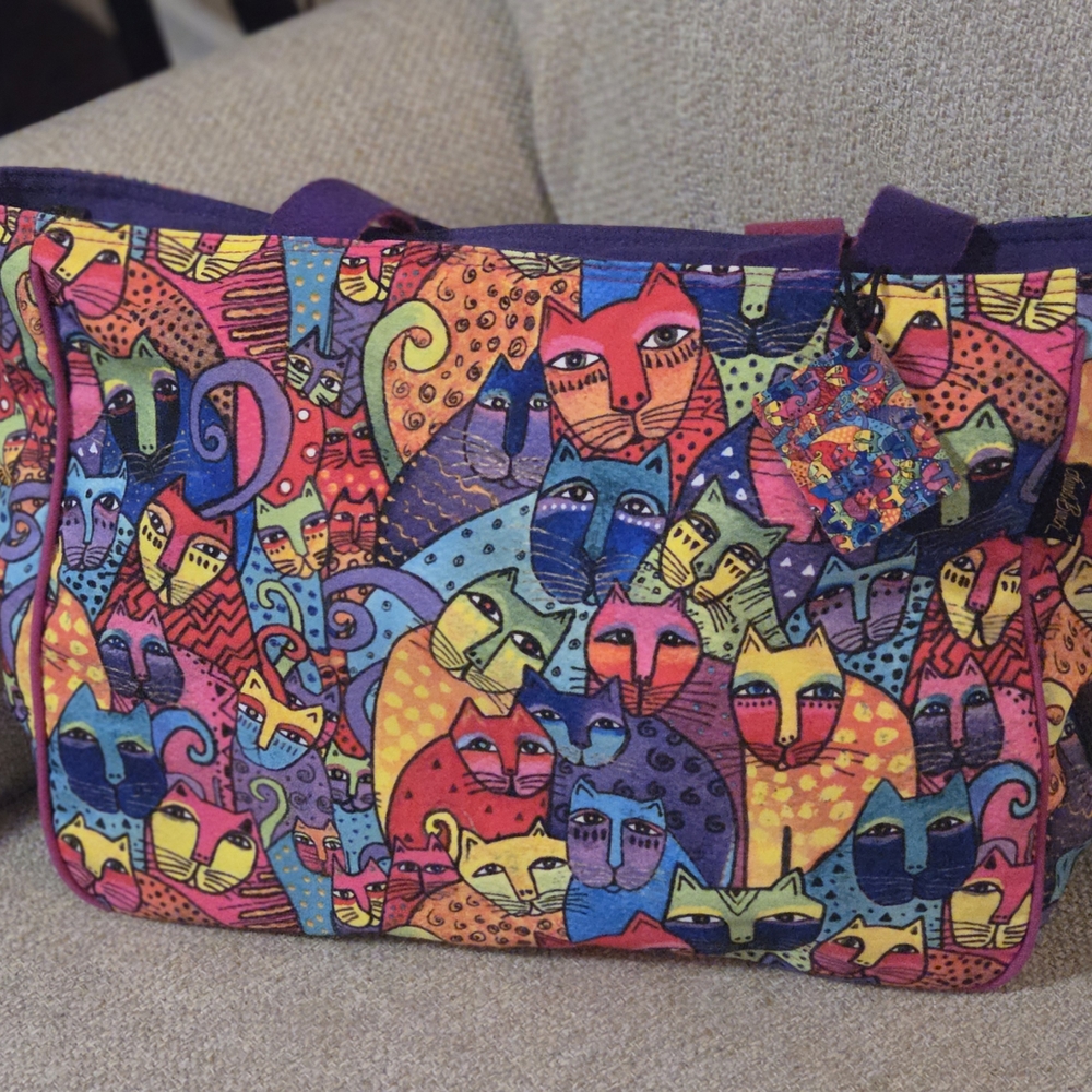 Colorful Cat Tote Bag – Fun, Bold, and Eye-Catching! 🐱 - Picture 12 of 12
